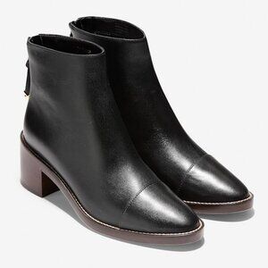 Cole Haan Waterproof Winnie Grand Booties Winter Boots Short Chunky Block Heel 9